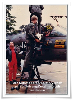 Empfang eines Jubilars auf F-104G in Nrvenich